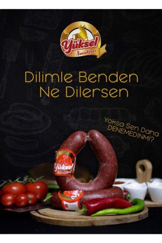 Afyon Yüksel Sucuklari Dana Kangal Sucuk 1 Kg